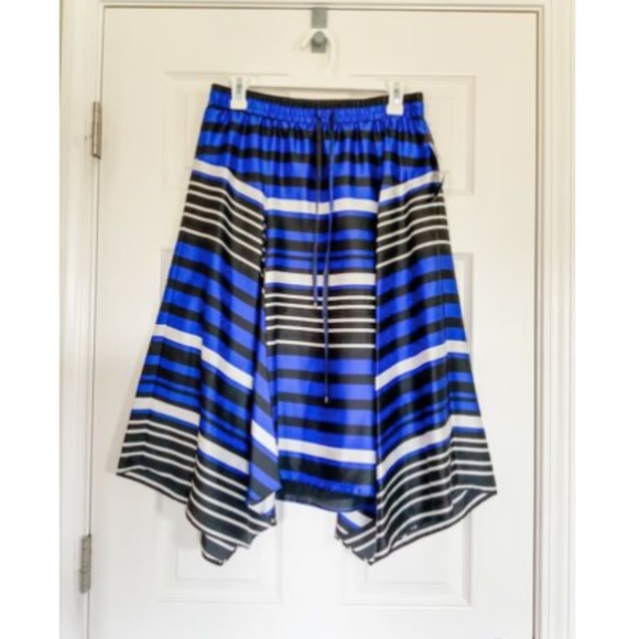NWT Lauren Ralph Lauren Striped Handkerchief Skirt - Picture 5 of 7